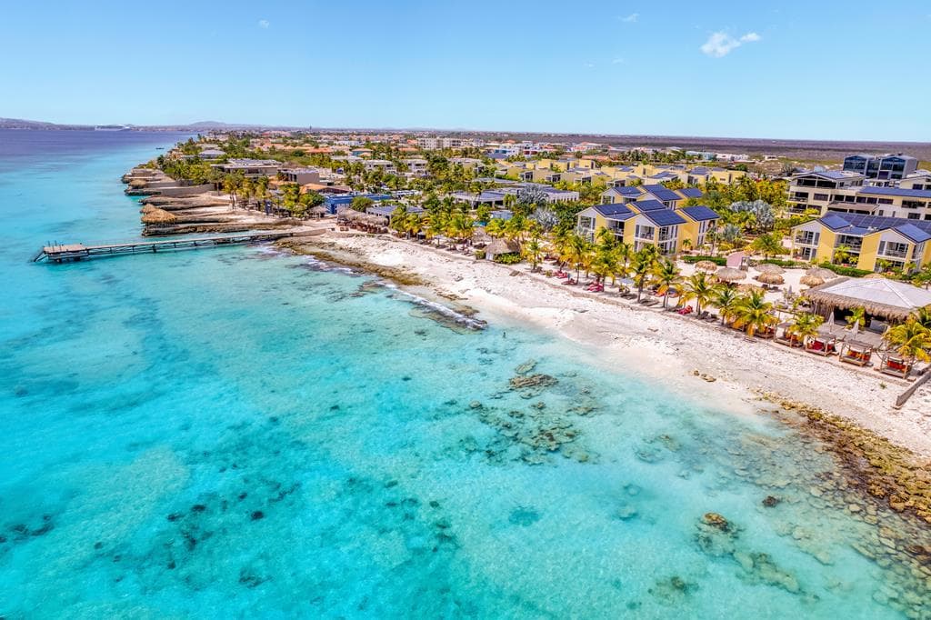 Delfins Beach Resort Bonaire Tapestry by Hilton