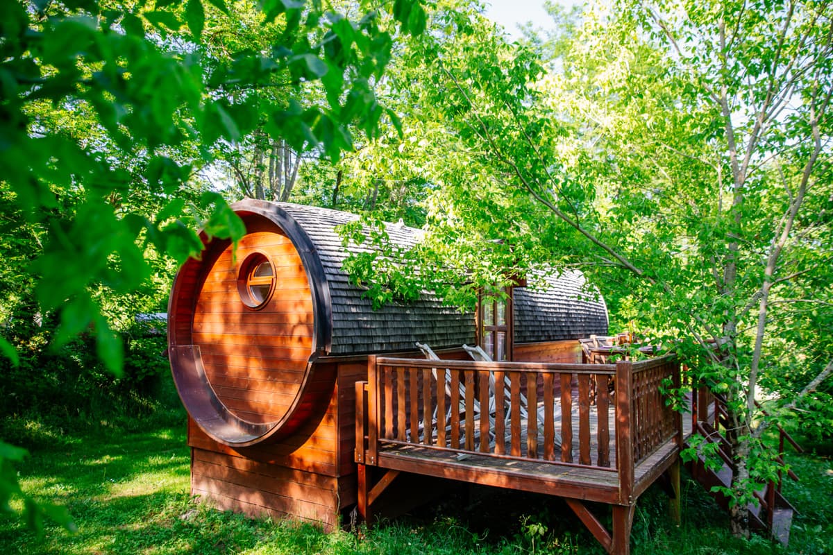 Caravan met spa