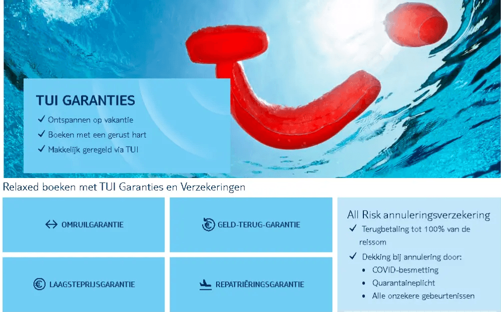 Garanties van TUI